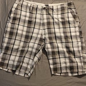 Shorts. Plaid.